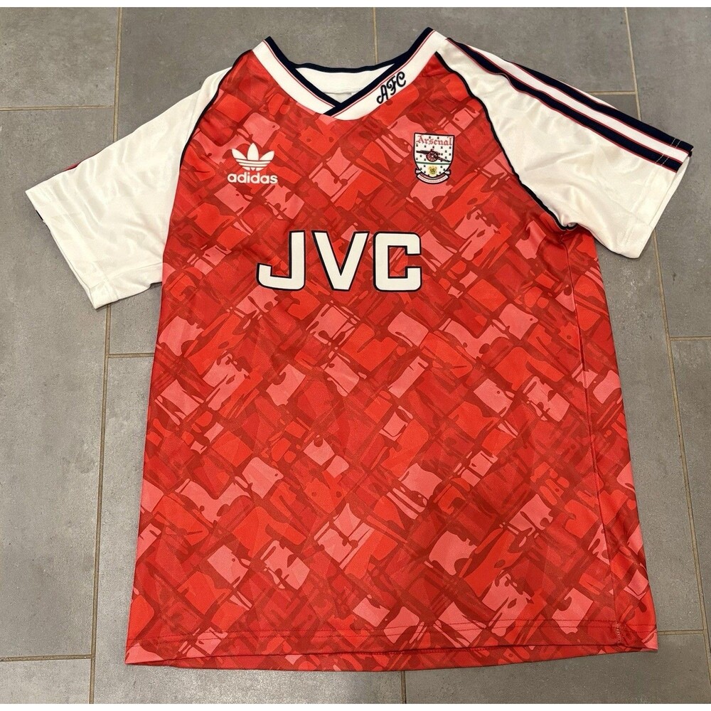 arsenal vintage jersey football Shirt home 1990 1992 soccer RARE Adidas size S